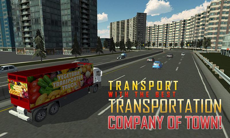 3D Vegetable Transporter Truck