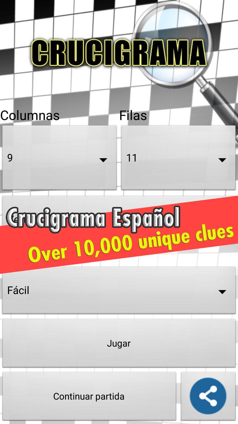 Crossword Spanish Puzzles Game