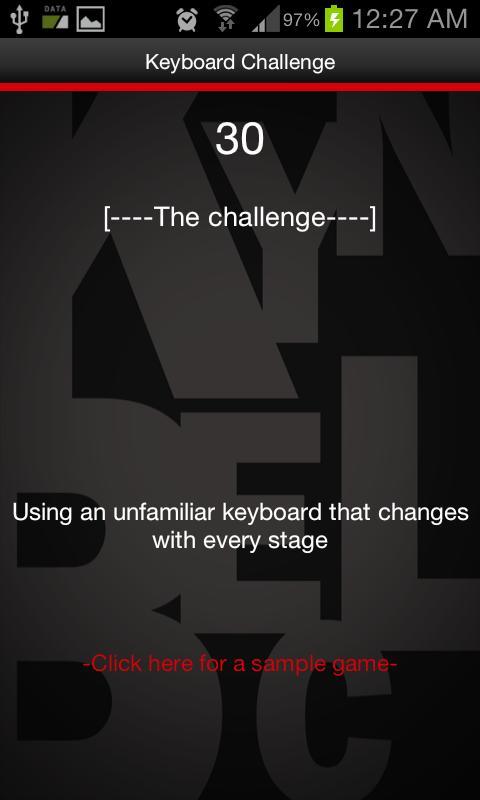 Keyboard Challenge