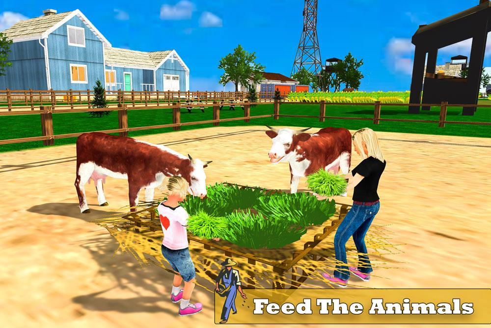 Virtual Farmer Happy Family Simulator Game