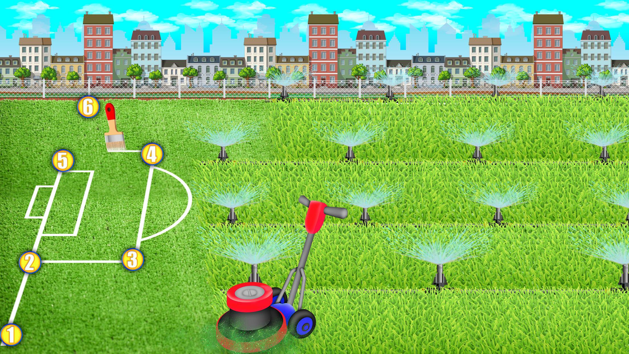 Build Stadium: Football Games