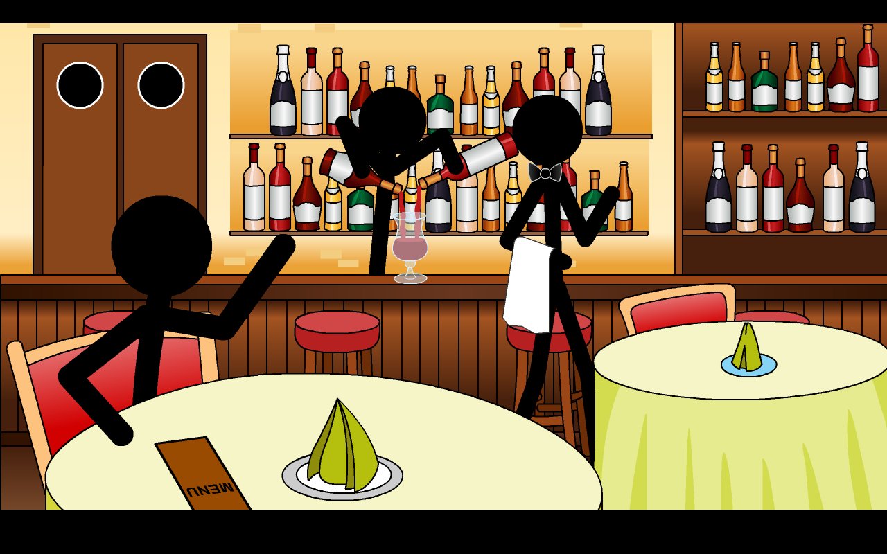 Stickman Bloody Bar