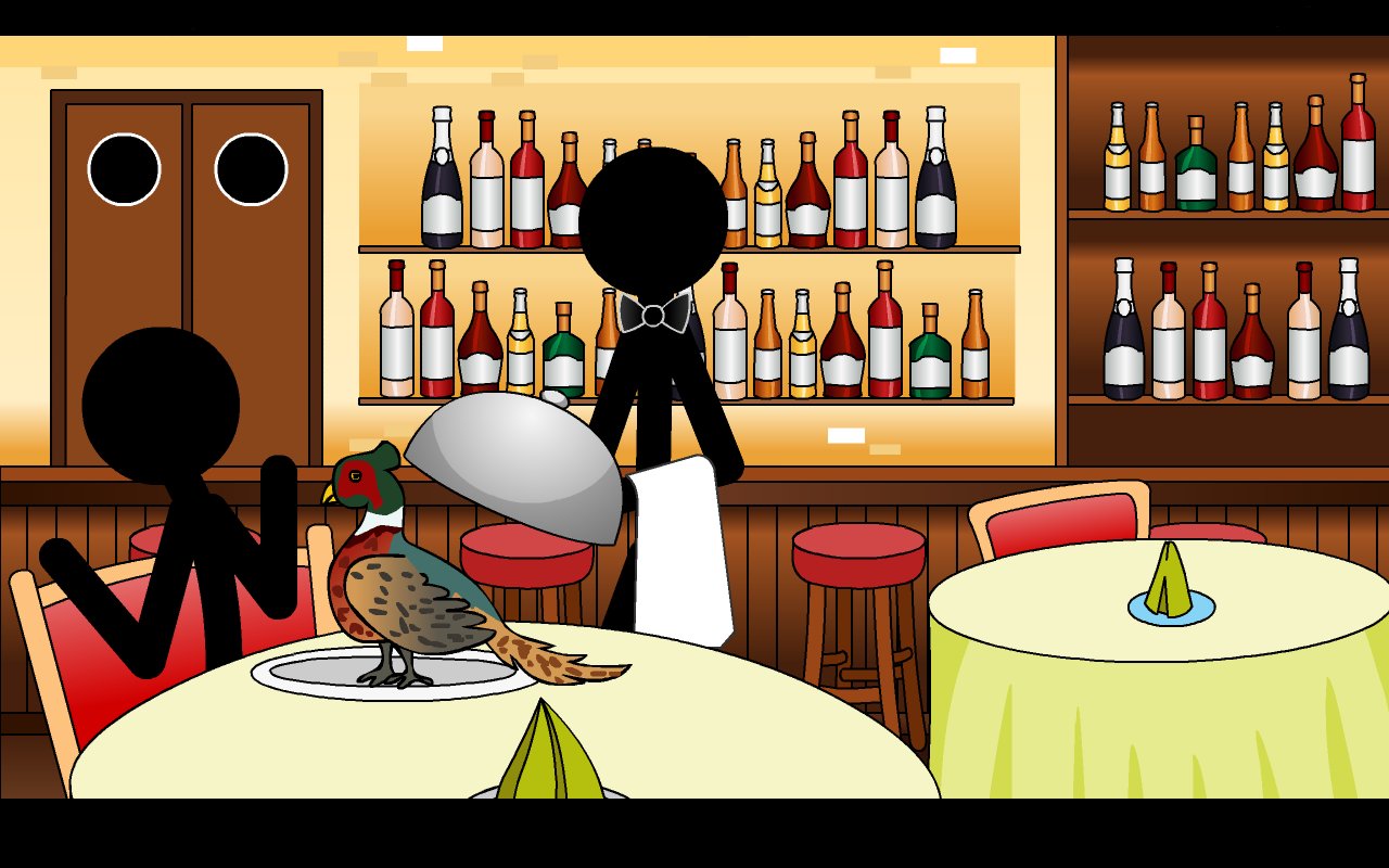 Stickman Bloody Bar